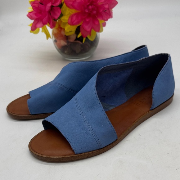 1. State Shoes - 1. State Blue Open-Toe Slip-On Leather Sandals Size 10 MCS9621P
